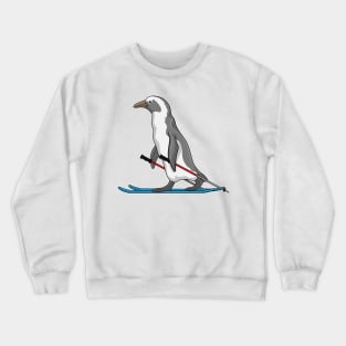 Penguin Skier Ski Crewneck Sweatshirt